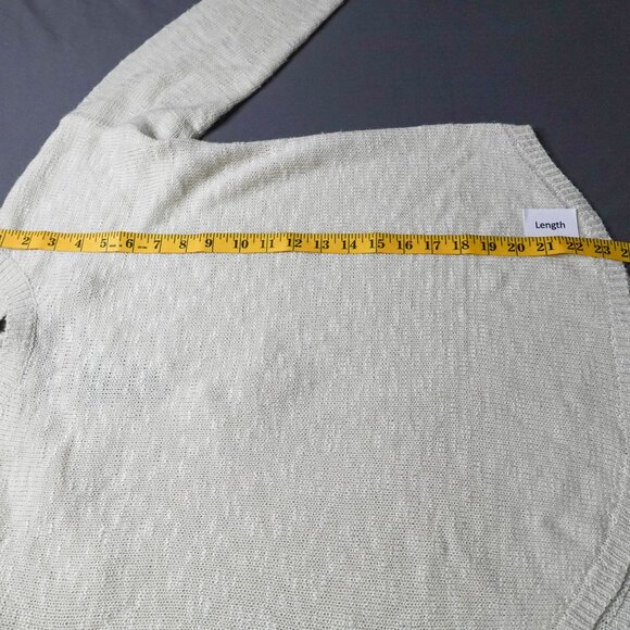 Womens Sweater Small Off White Cozy Soft Clean Girl Minimalist Soft Boho - Picture 10 of 12